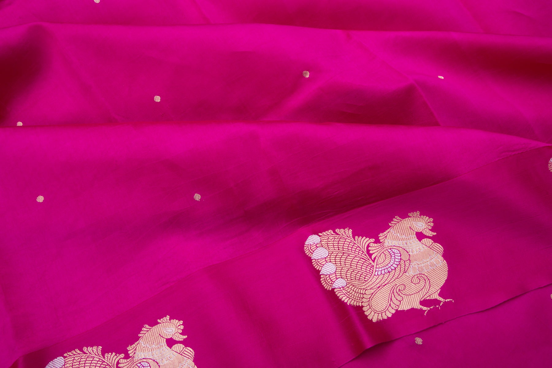 Banarasi Katan Silk Butta Pink Saree