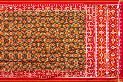 Patan Patola Silk Double Ikat Yellow Saree