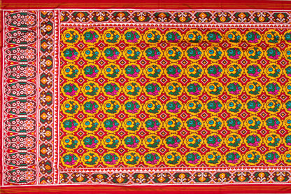 Patan Patola Silk Double Ikat Red Saree