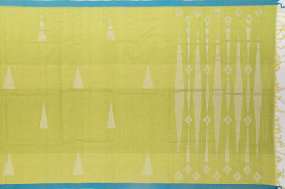 Kanchi Cotton Butta Green Saree