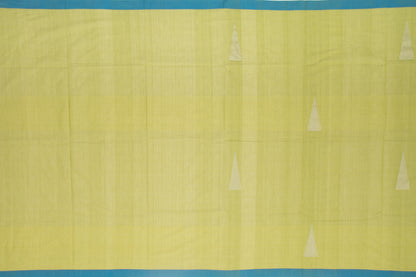 Kanchi Cotton Butta Green Saree