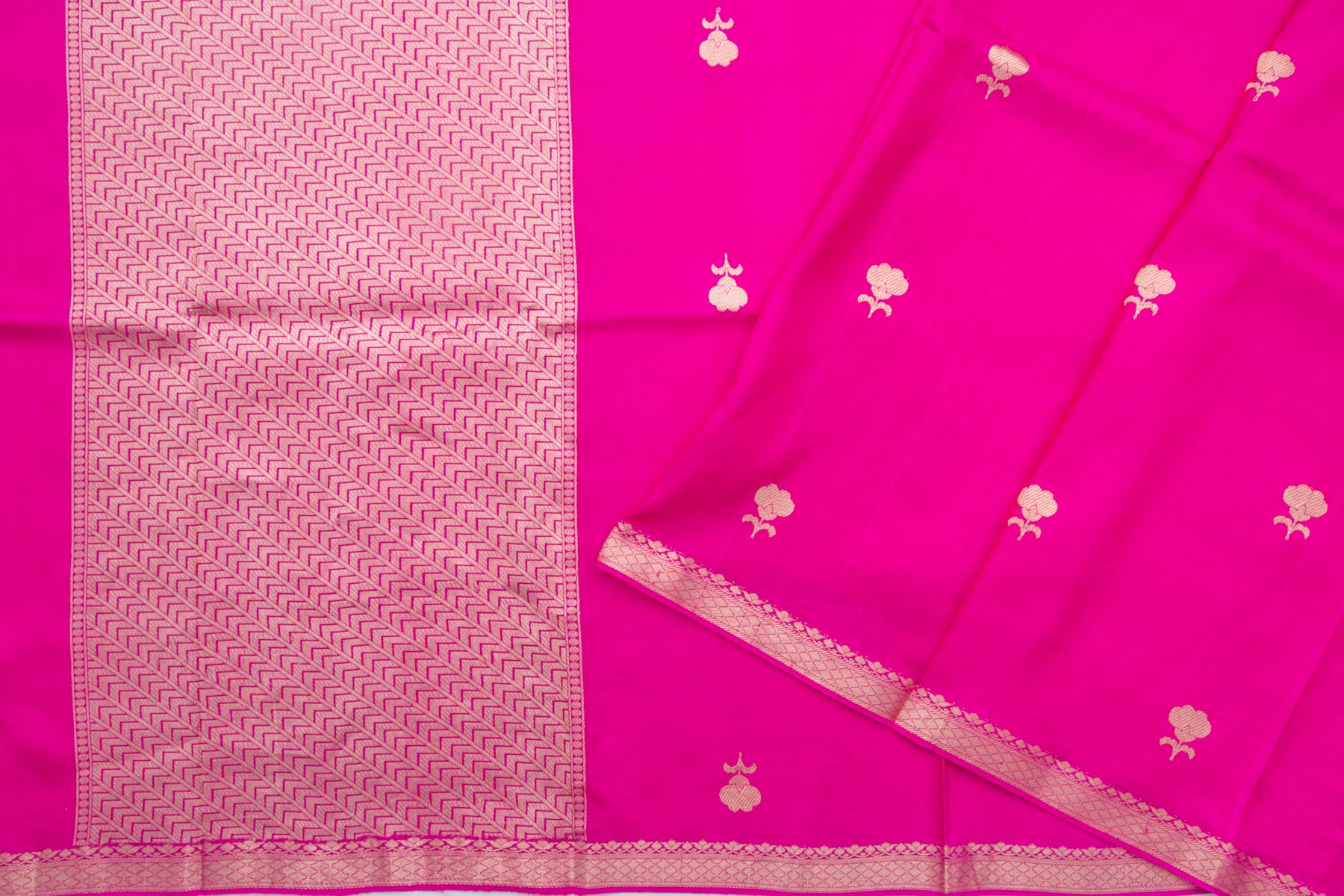 Banarasi Katan Silk Butta Pink Saree