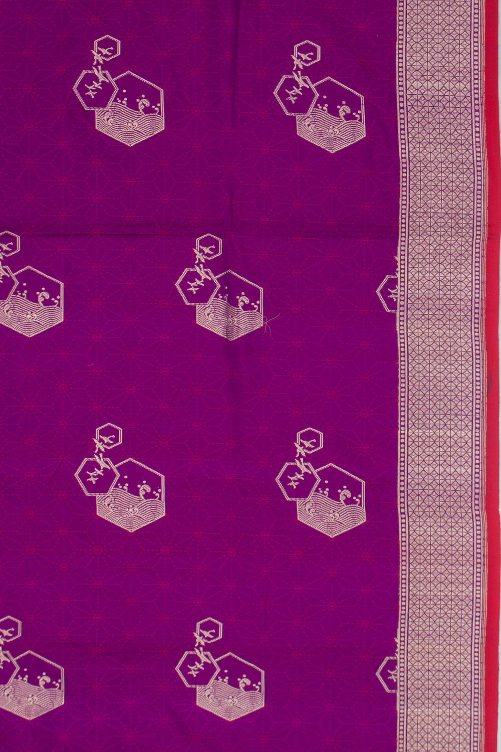 Banarasi Silk Jacquard And Butta Purple Saree