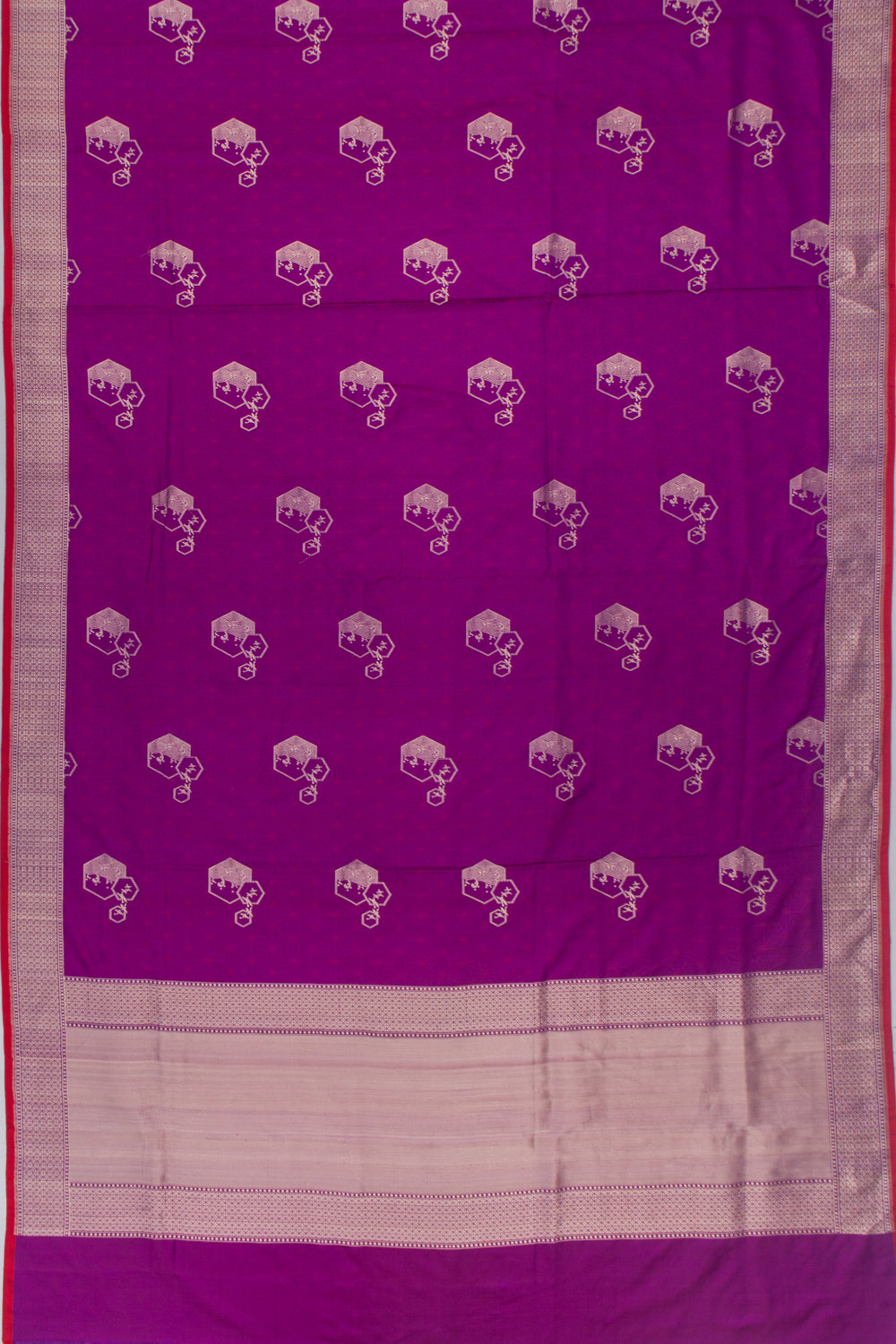 Banarasi Silk Jacquard And Butta Purple Saree