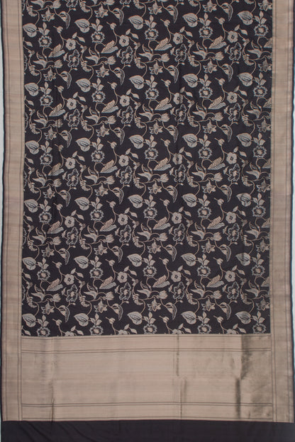 Banarasi Silk Jaal Black Saree