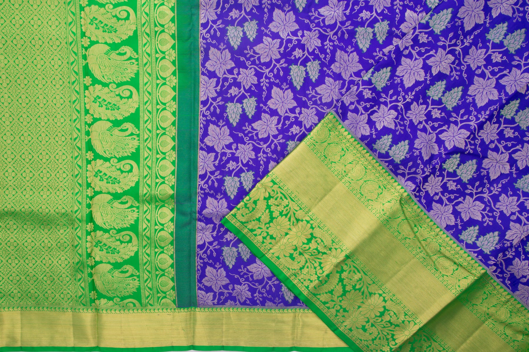 Taranga Kanchi Silk Brocade Blue Saree