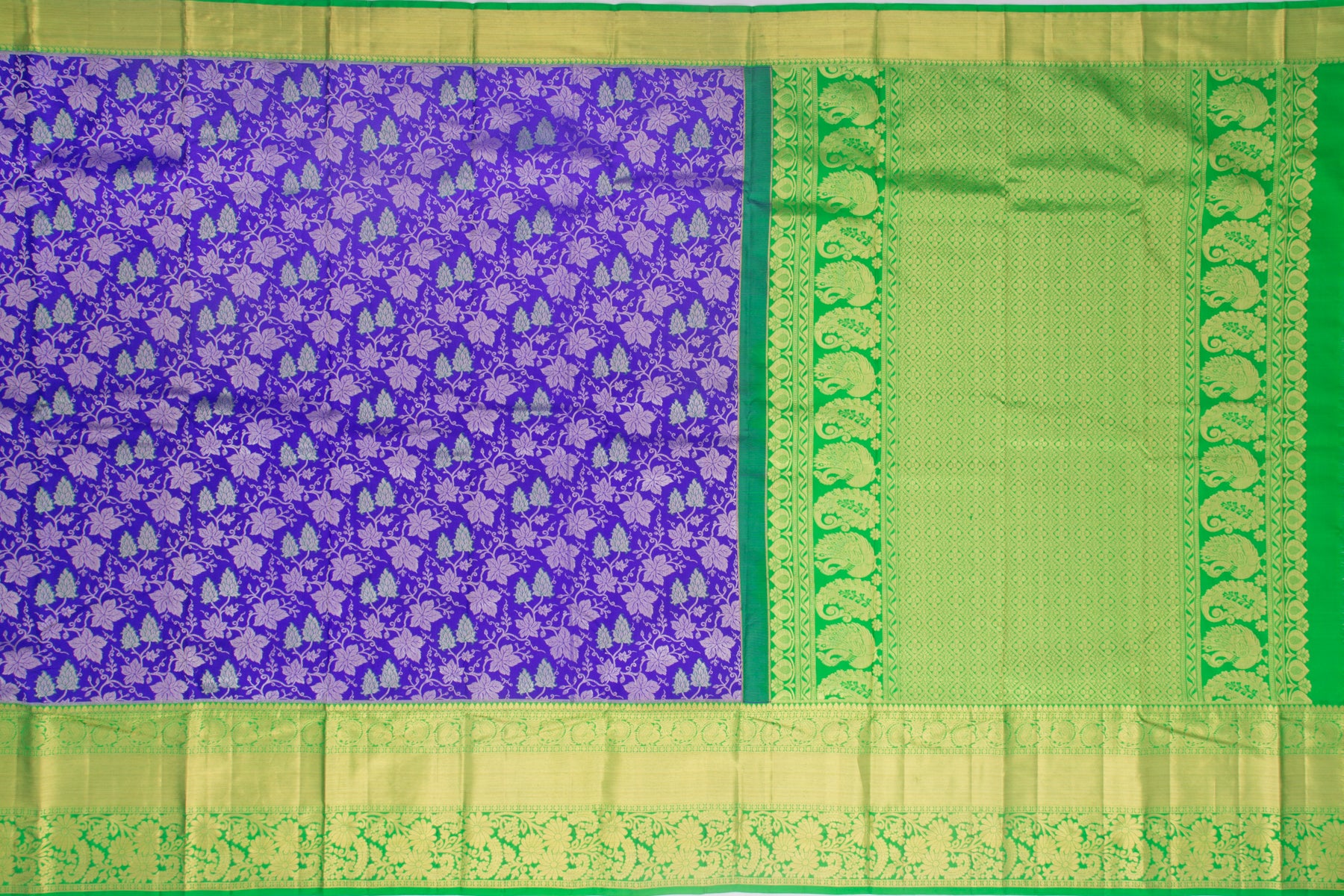 Taranga Kanchi Silk Brocade Blue Saree