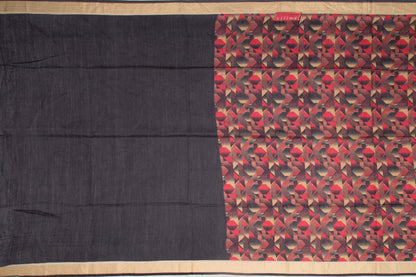 Soft Tussar Printed Multicolour Saree