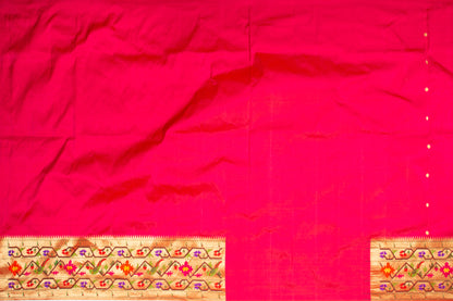Paithani Silk Butta Pink Saree