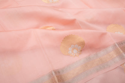 Banarasi Katan Silk Butta Baby Pink Saree