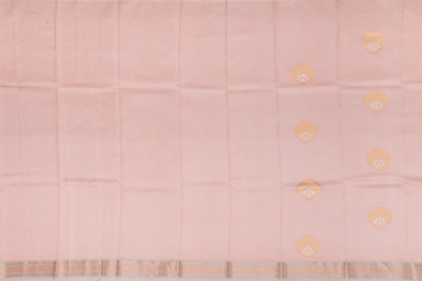 Banarasi Katan Silk Butta Baby Pink Saree