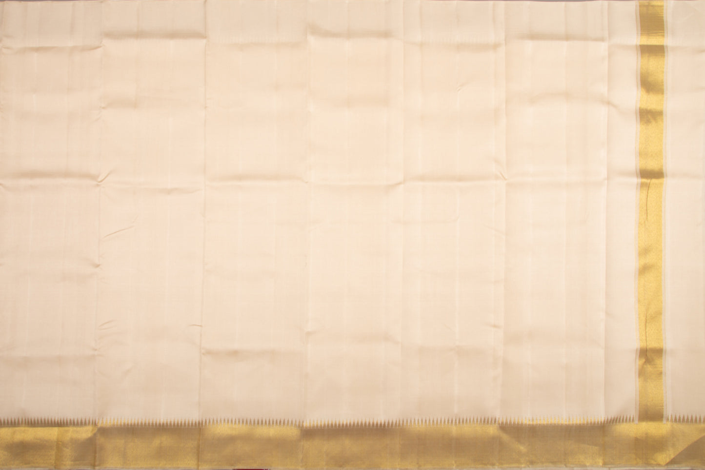 Kanchipuram Silk Plain Cream Dhoti