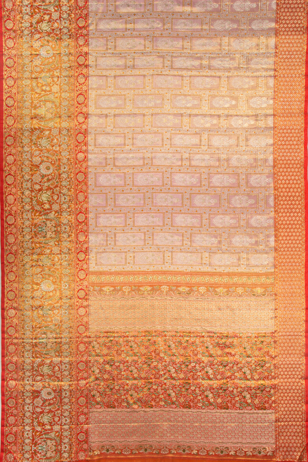 Kanchipuram Silk Tissue Baby Pink Saree