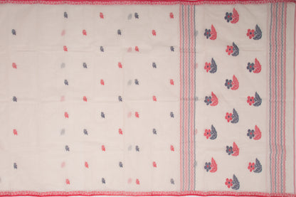 Phulia Cotton Butta Cream Saree