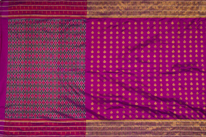 Kanchipuram Silk Butta Purple Saree