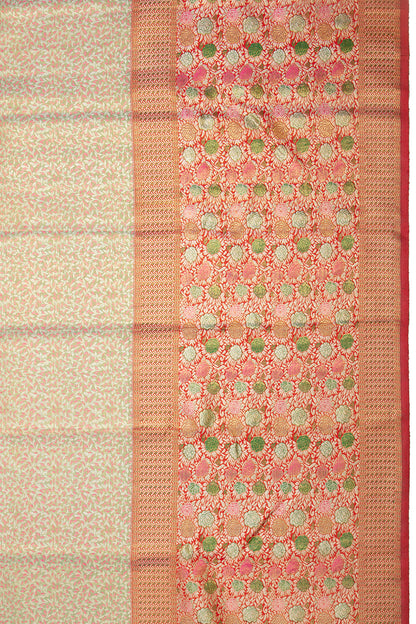 Kanchipuram Silk Tissue Brocade Green Saree