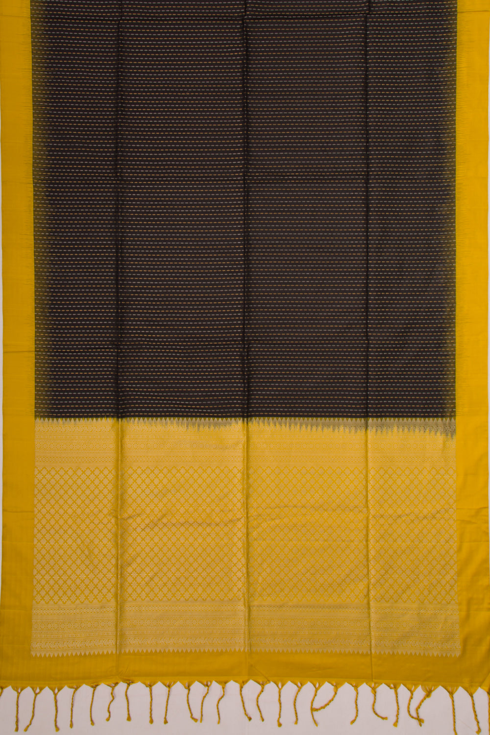 Coimbatore Soft Silk Brocade Black Saree