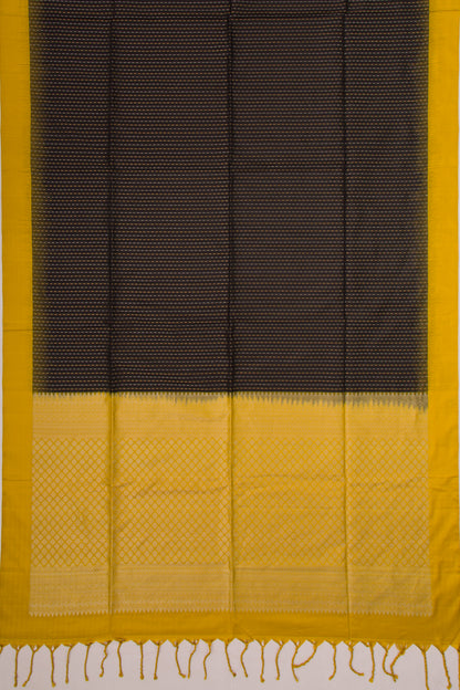 Coimbatore Soft Silk Brocade Black Saree
