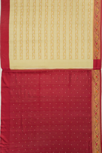 Banarasi Kora Organza Jamdani Green Saree