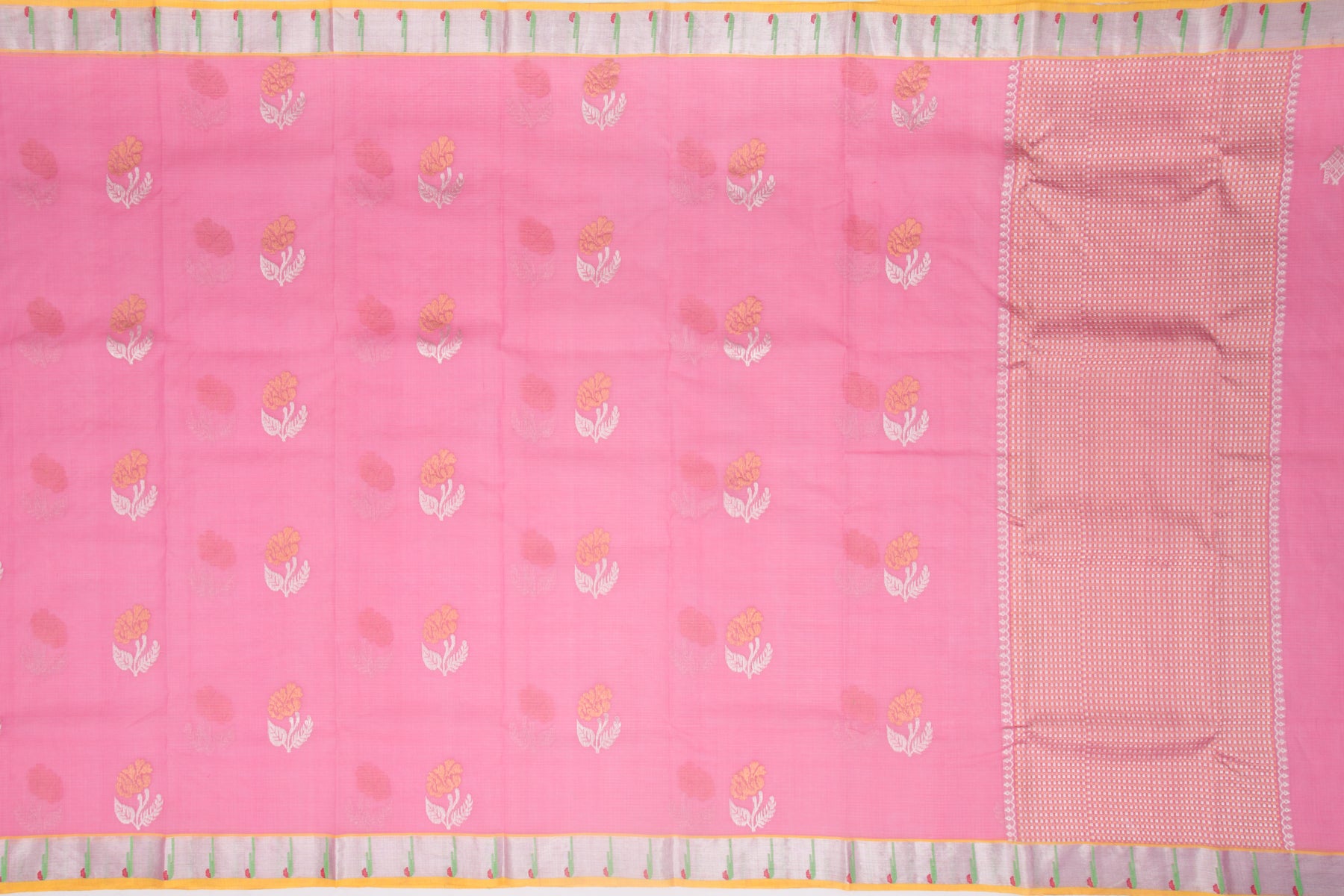 Kota Silk Butta Pink Saree