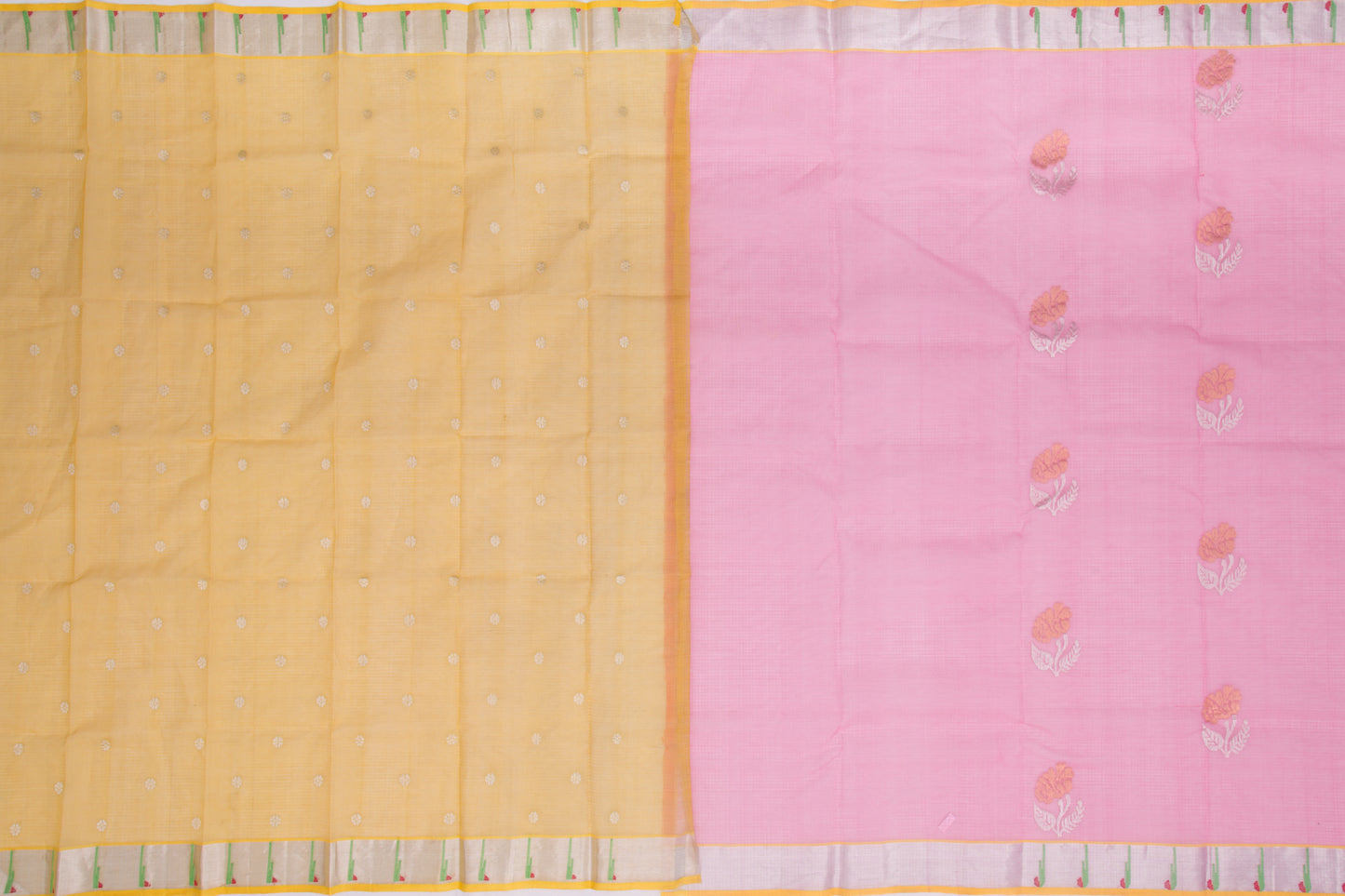 Kota Silk Butta Pink Saree