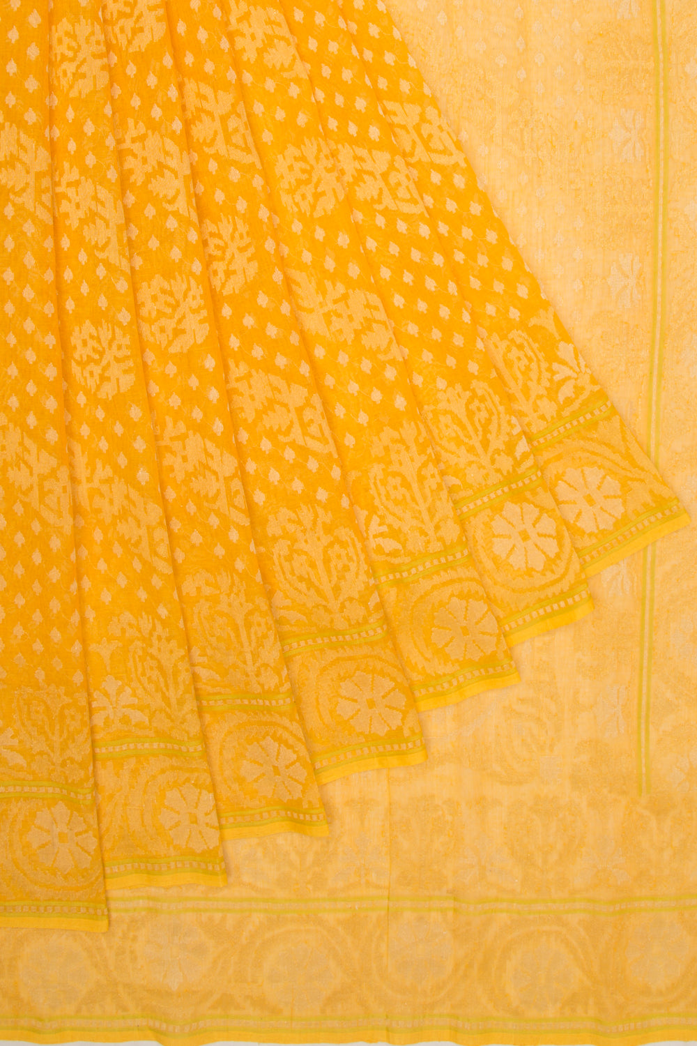 Banarasi Cotton Jamdani Peethambari Saree