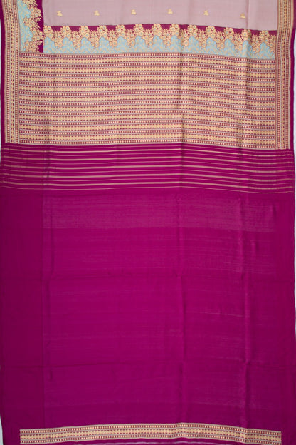 Banarasi Kora Organza Butta Onion Pink Saree