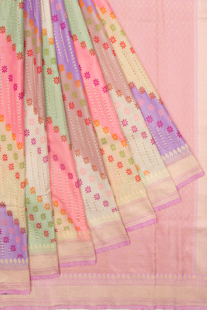 Banarasi Silk Leheriya Rangkat Saree