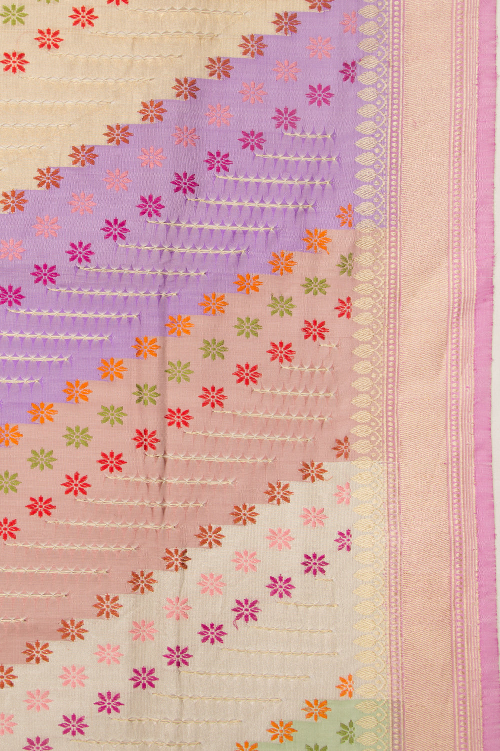 Banarasi Silk Rangkat Kadwa Multicolor Saree