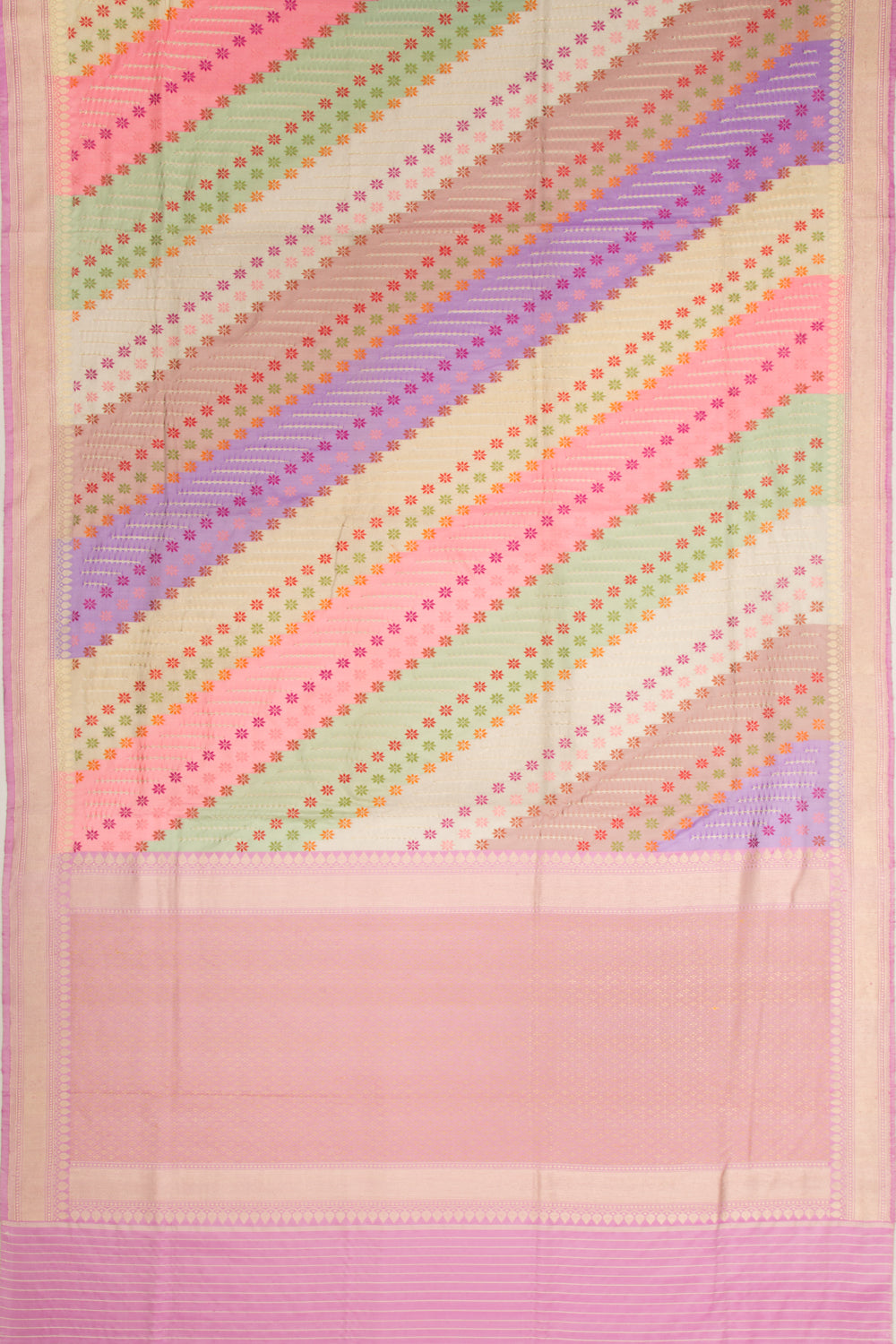 Banarasi Silk Leheriya Rangkat Saree