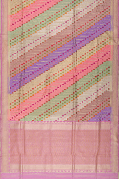 Banarasi Silk Rangkat Kadwa Multicolor Saree