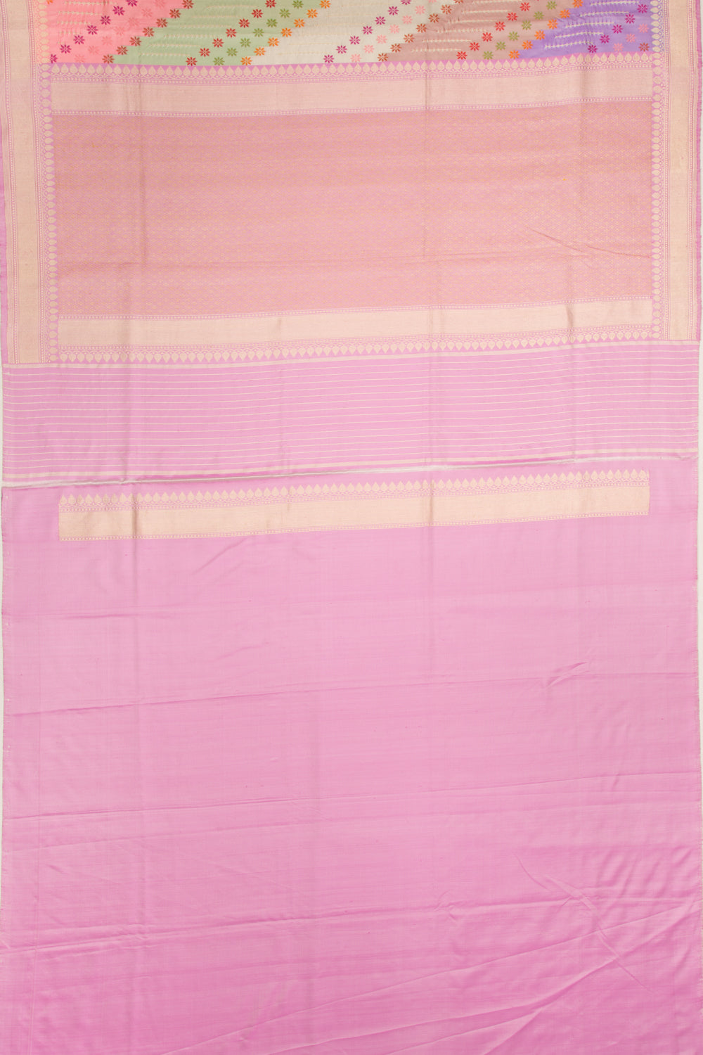 Banarasi Silk Rangkat Kadwa Multicolor Saree
