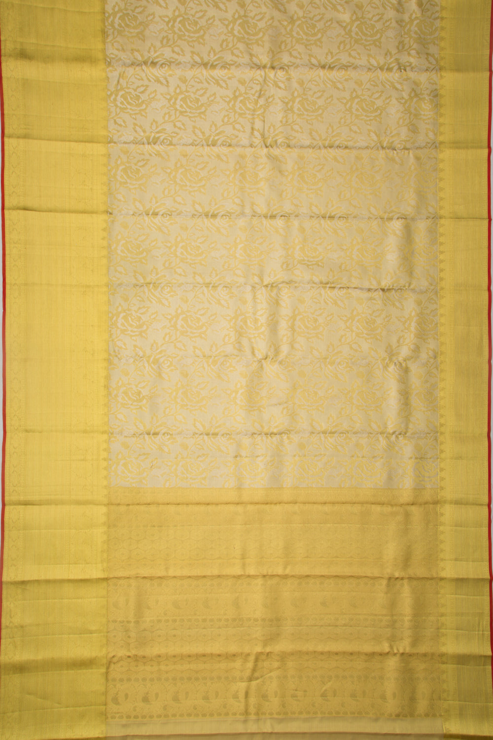Taranga Kanchi Silk Tissue Brocade Gold Saree