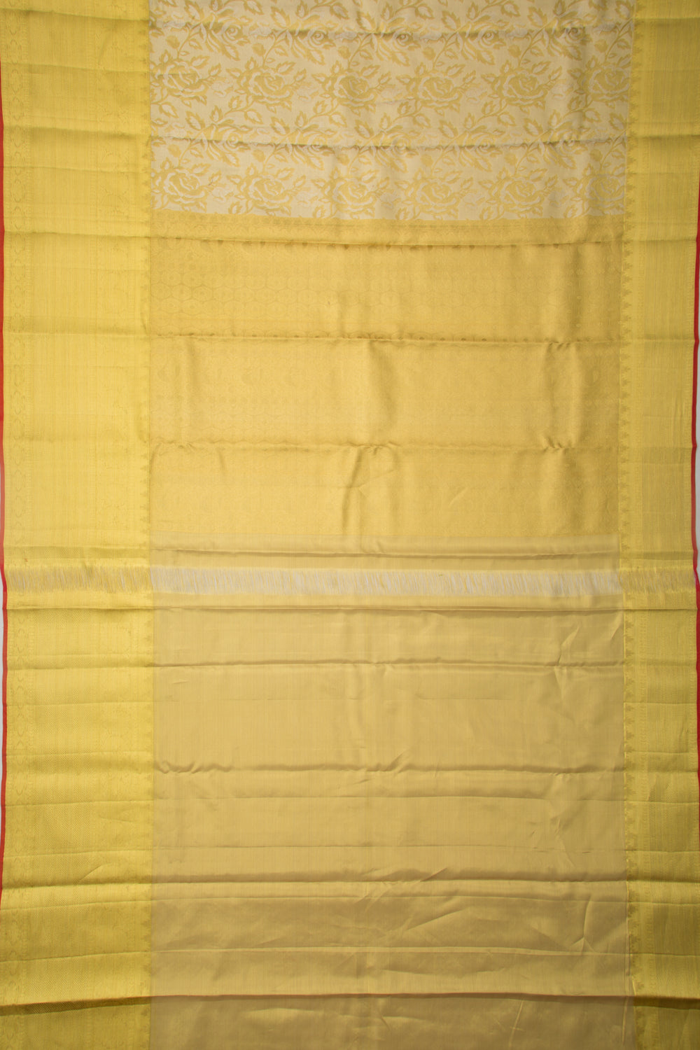 Taranga Kanchi Silk Tissue Brocade Gold Saree