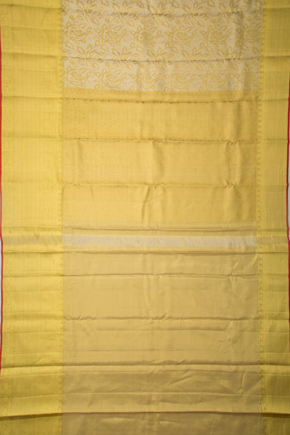 Taranga Kanchi Silk Tissue Brocade Gold Saree