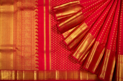 Kanchipuram Silk Butta Red Saree
