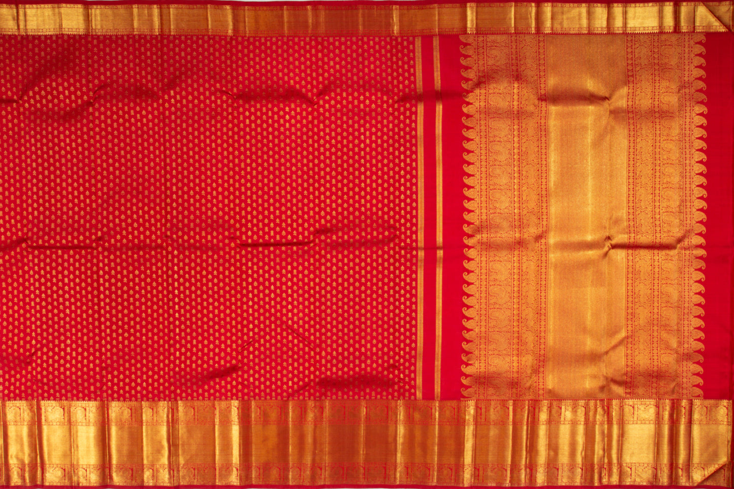 Kanchipuram Silk Butta Red Saree