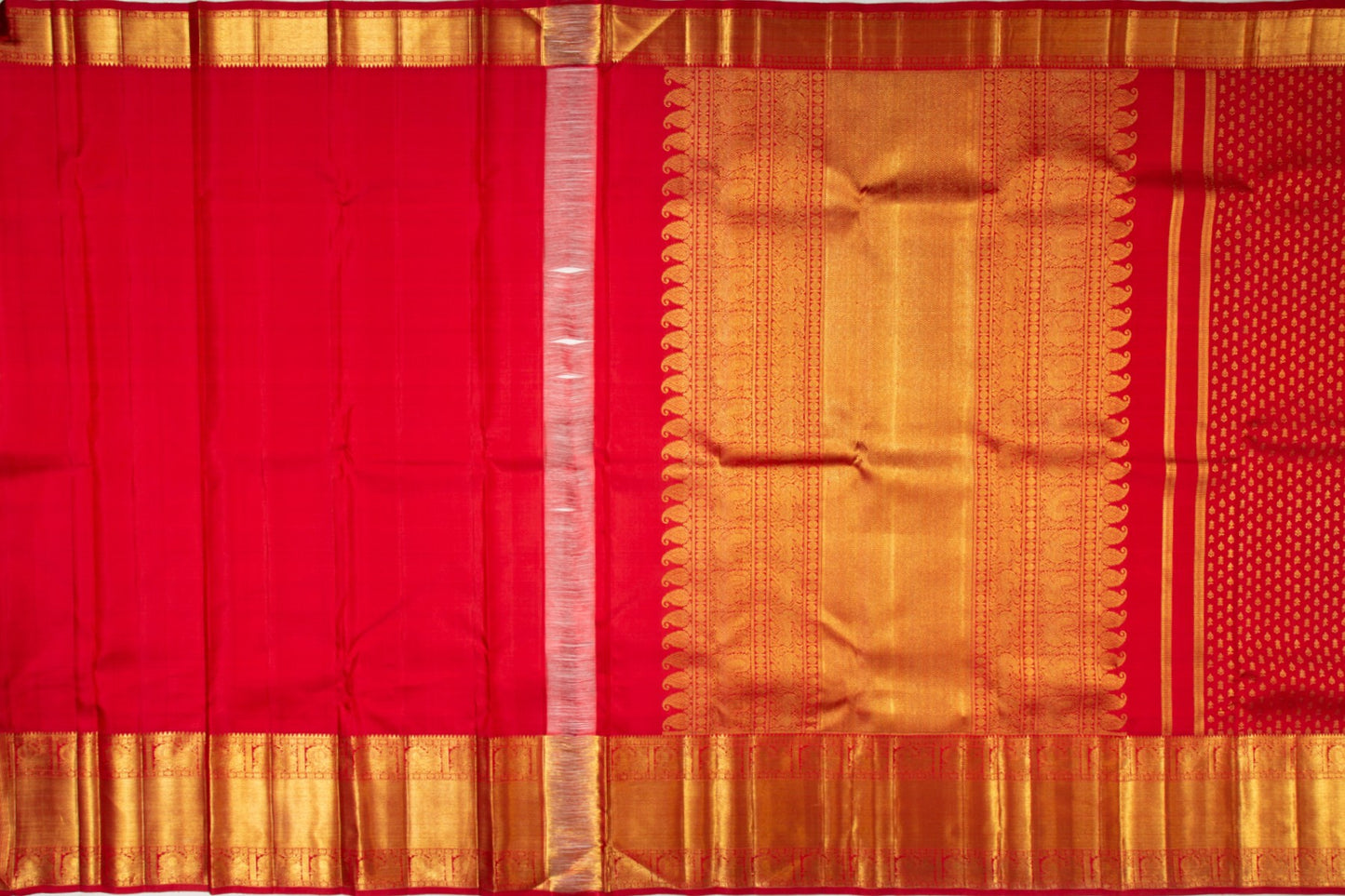 Kanchipuram Silk Butta Red Saree
