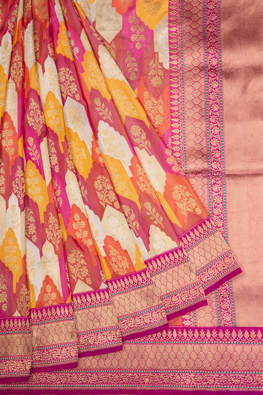 Banarasi Silk Brocade Rangkat Saree