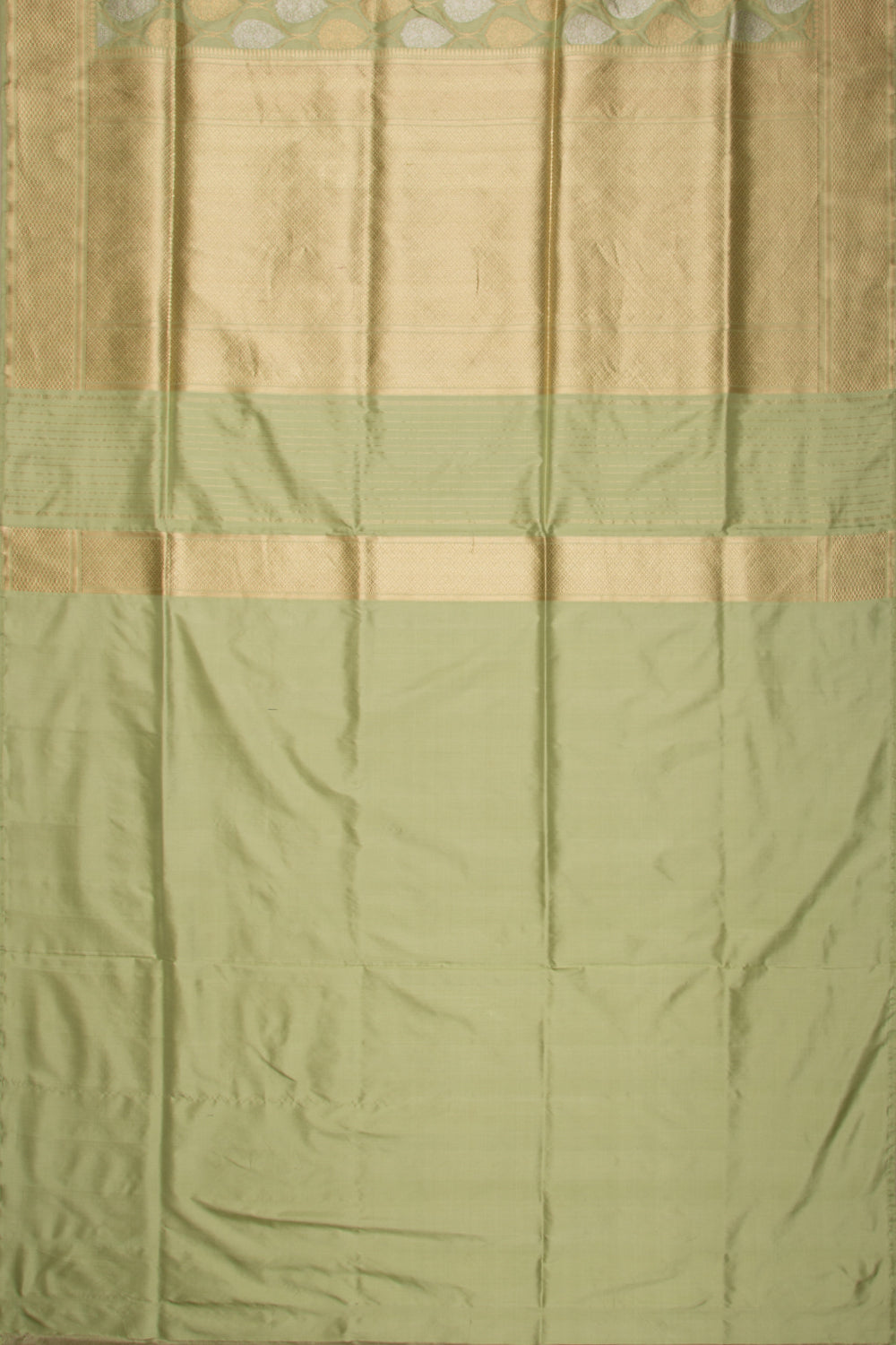 Banarasi Silk Kadwa Butta Pista Green Saree