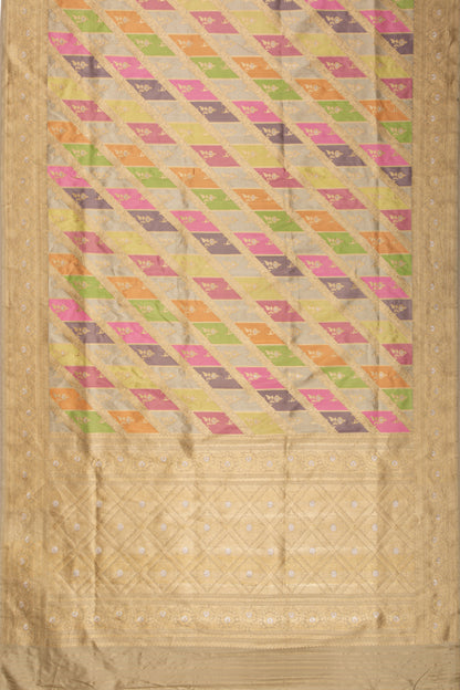 Banarasi Silk Brocade Rangkat Multicolor Saree