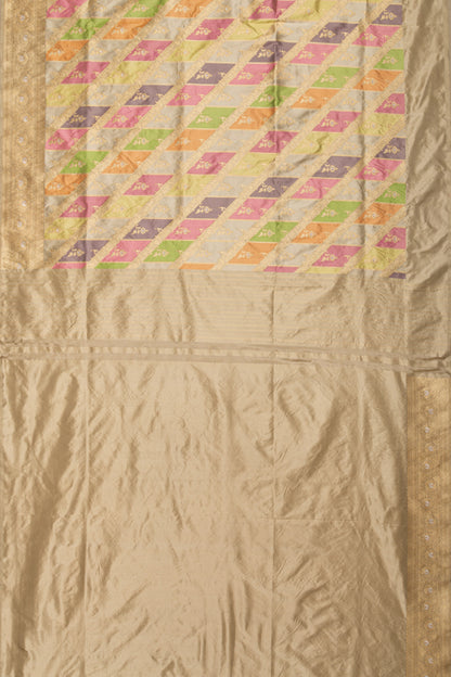 Banarasi Silk Brocade Rangkat Multicolor Saree