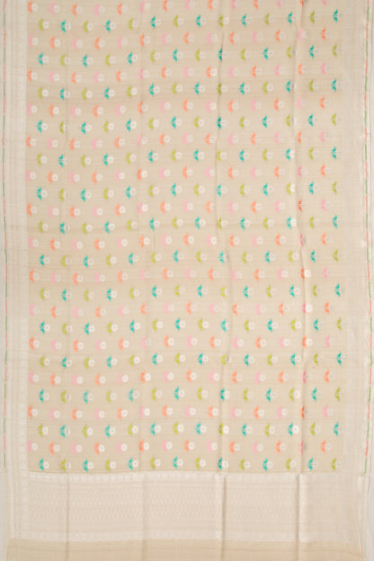 Tussar Butta Beige Dupatta