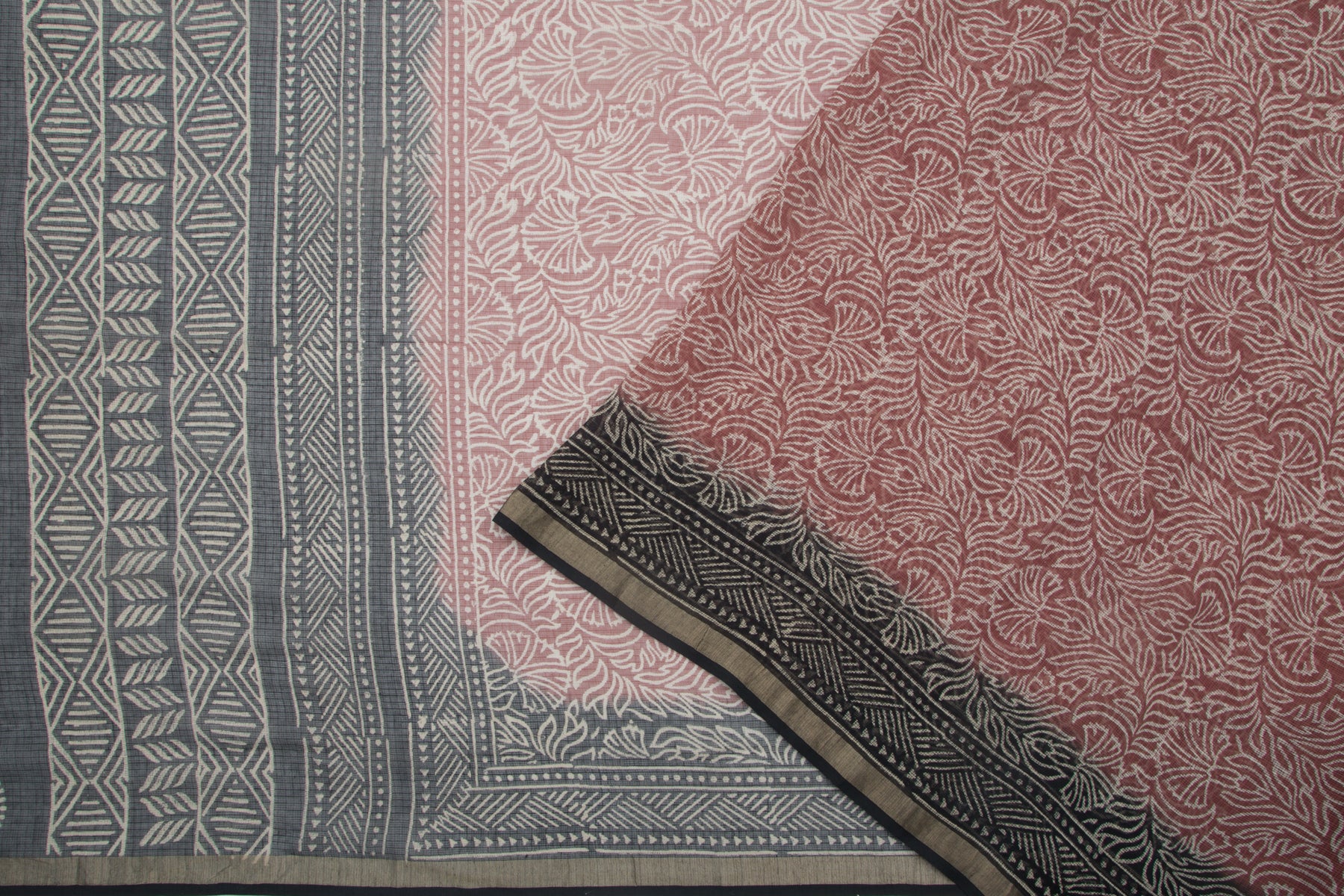 Kota Silk Printed Snuff Saree