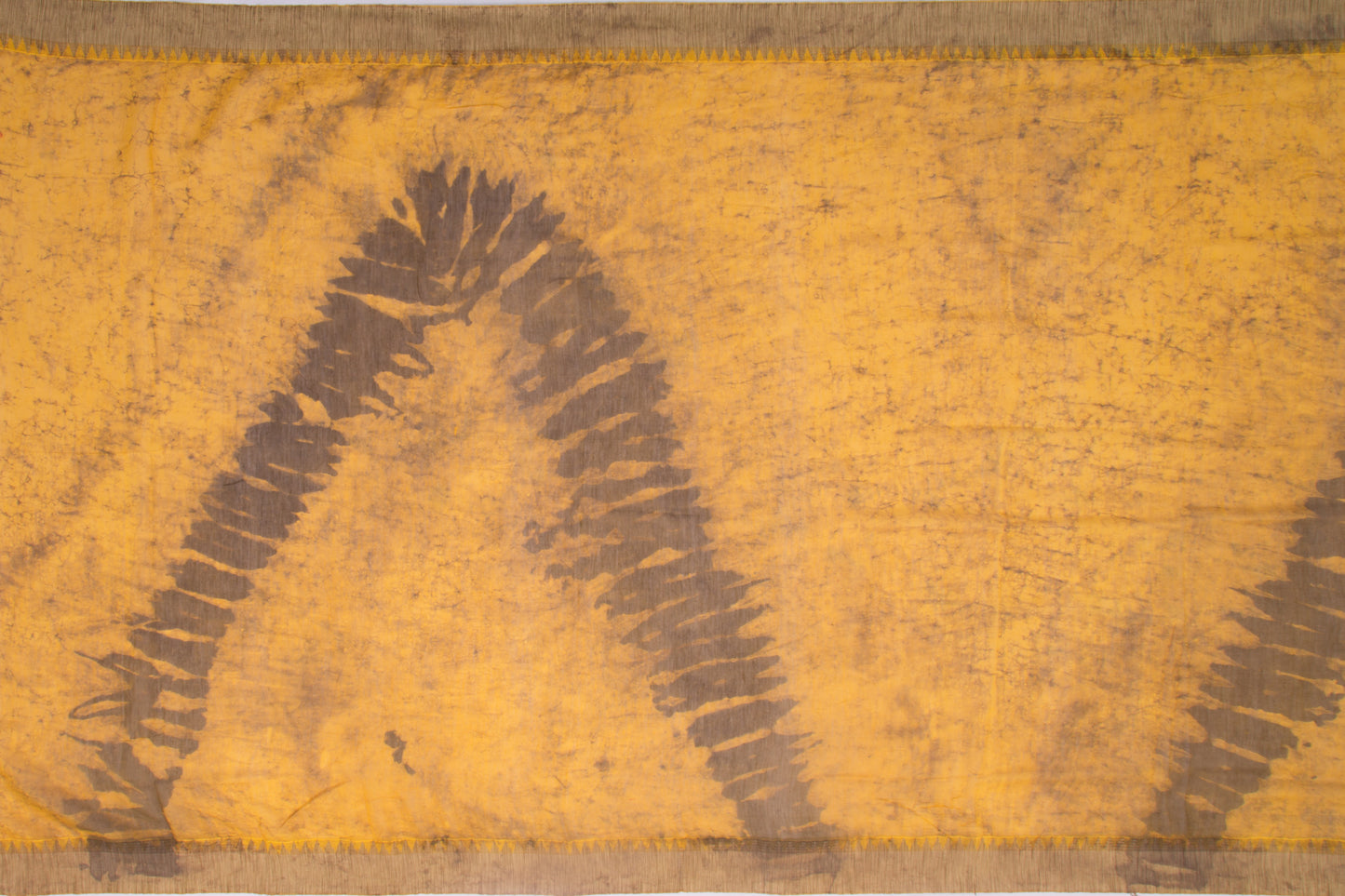 Chanderi Cotton Printed Yellow Saree