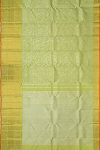Kanchipuram Silk Vanasingaram Green Saree
