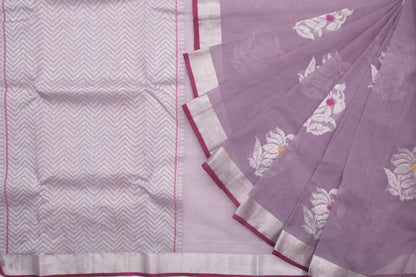 Kota Silk Meenakari Butta Lilac Saree