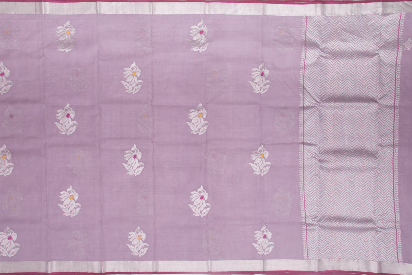 Kota Silk Meenakari Butta Lilac Saree