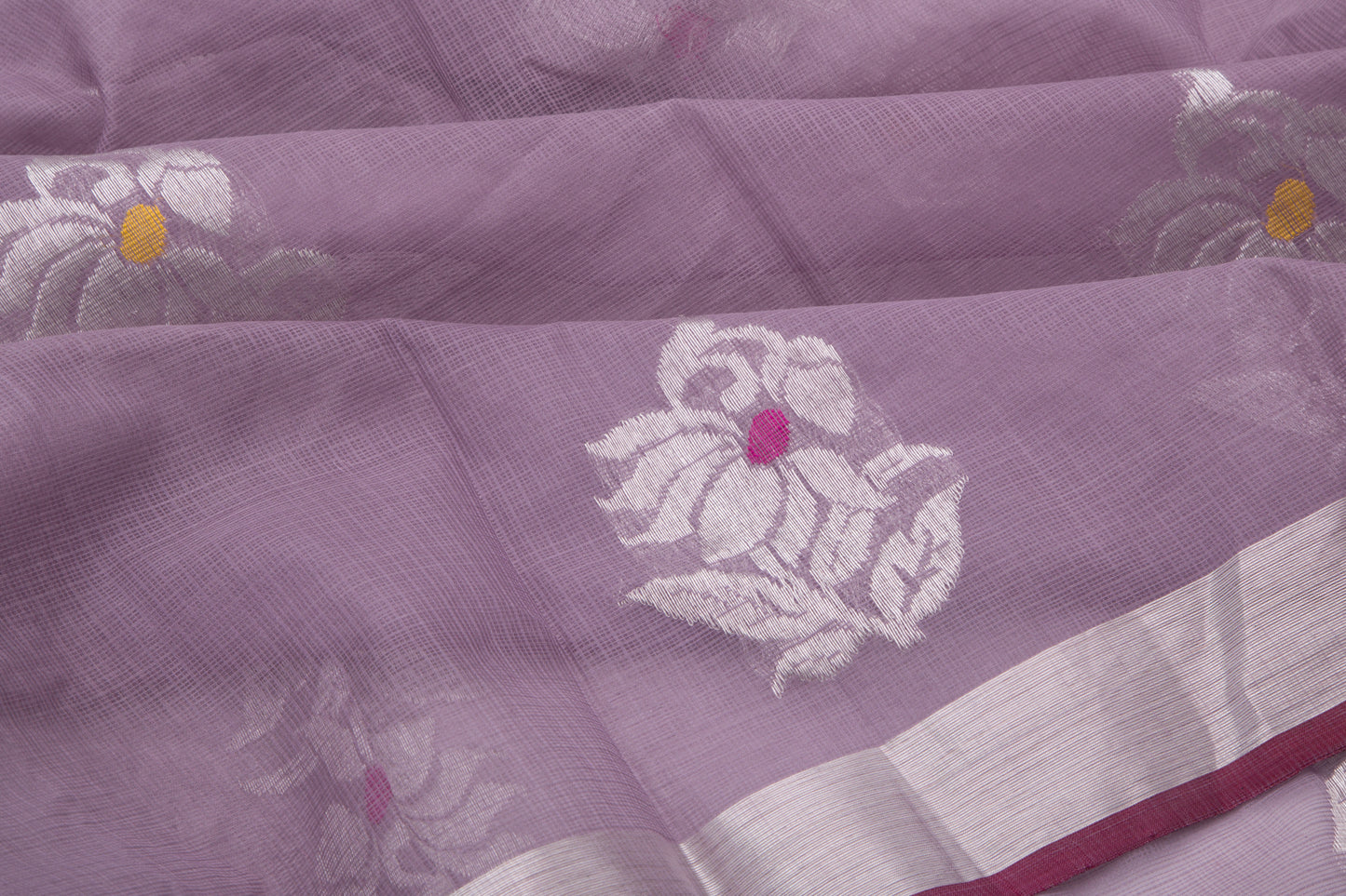 Kota Silk Meenakari Butta Lilac Saree