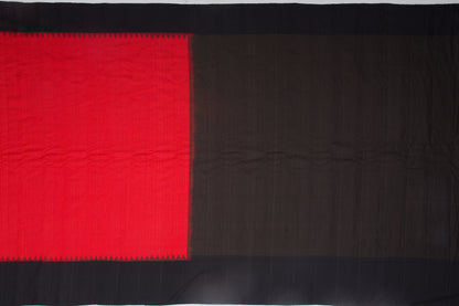 Gadwal Silk Checks Red Saree